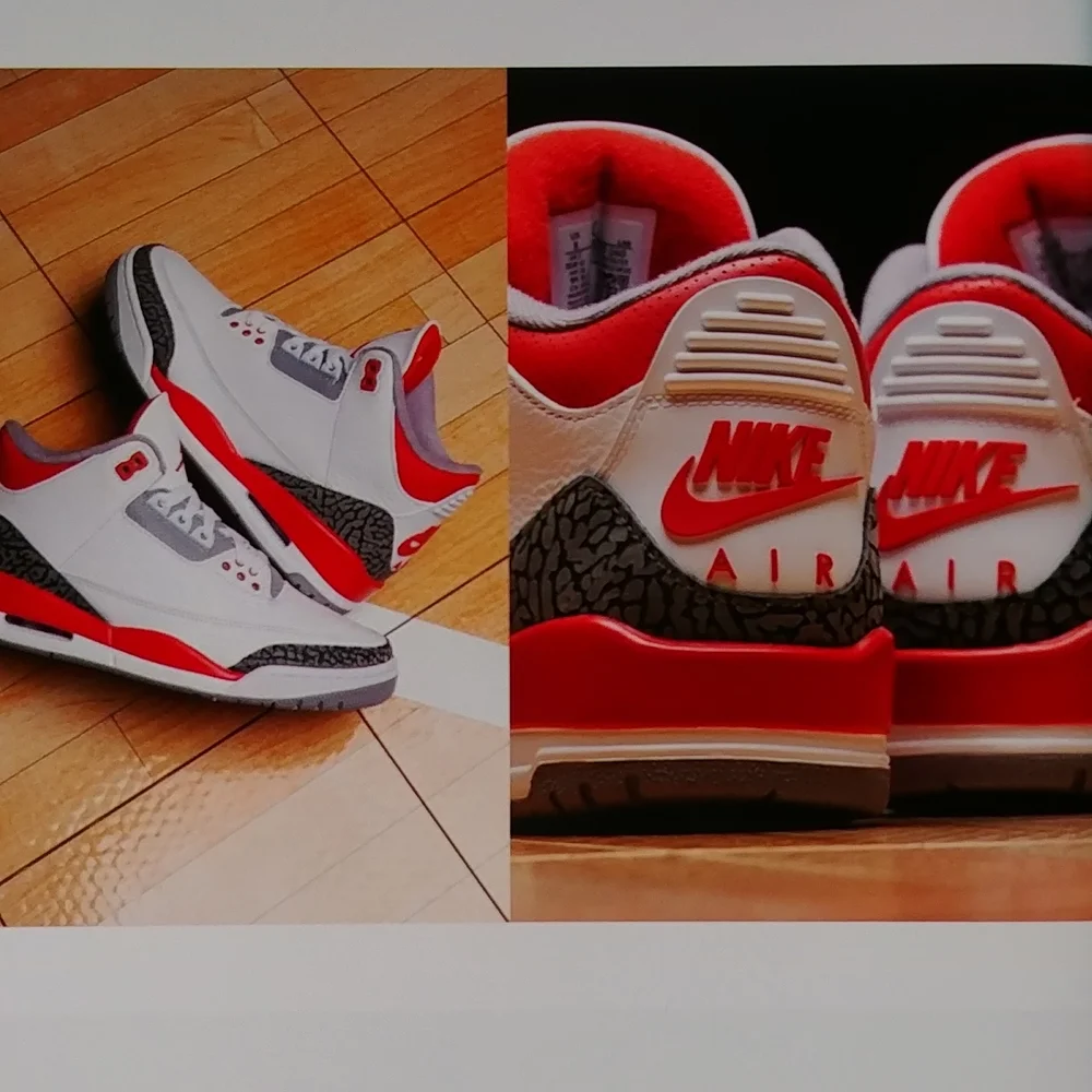 Jordan 3 🔥 Fire 🔥 Red - Picture 2 of 5